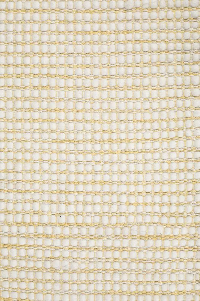 Lapa Yellow Wool Rug Unitex