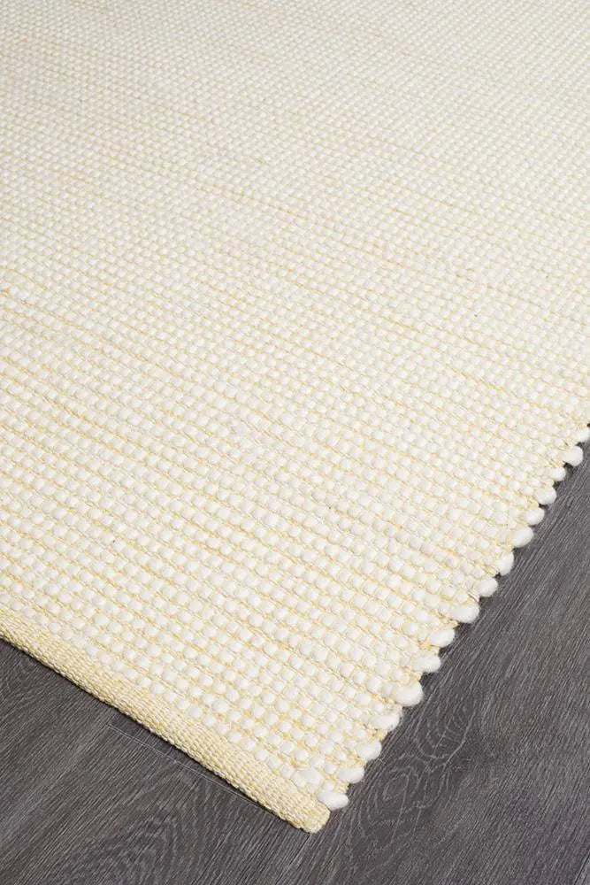 Lapa Yellow Wool Rug Unitex