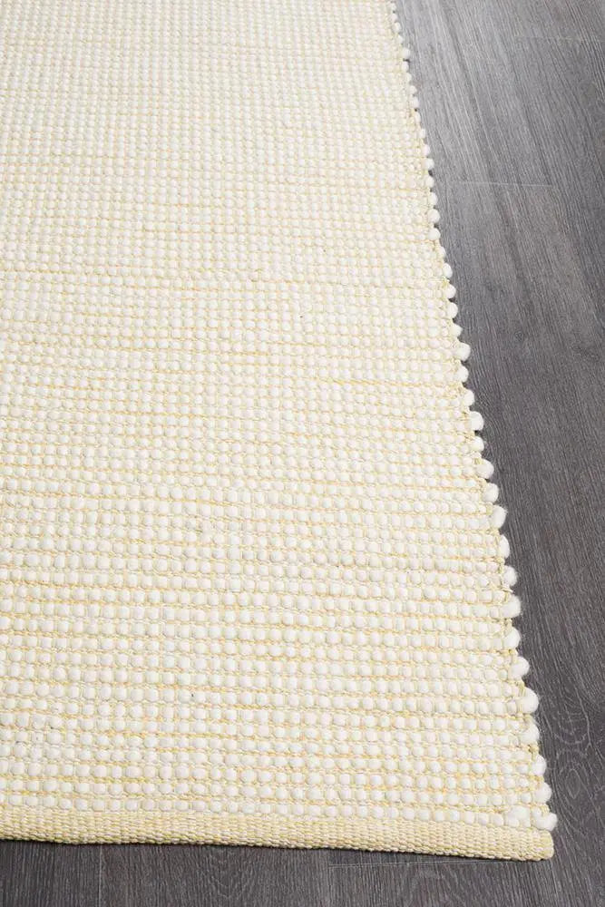 Lapa Yellow Wool Rug Unitex