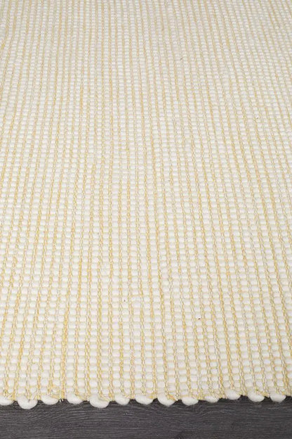Lapa Yellow Wool Rug Unitex