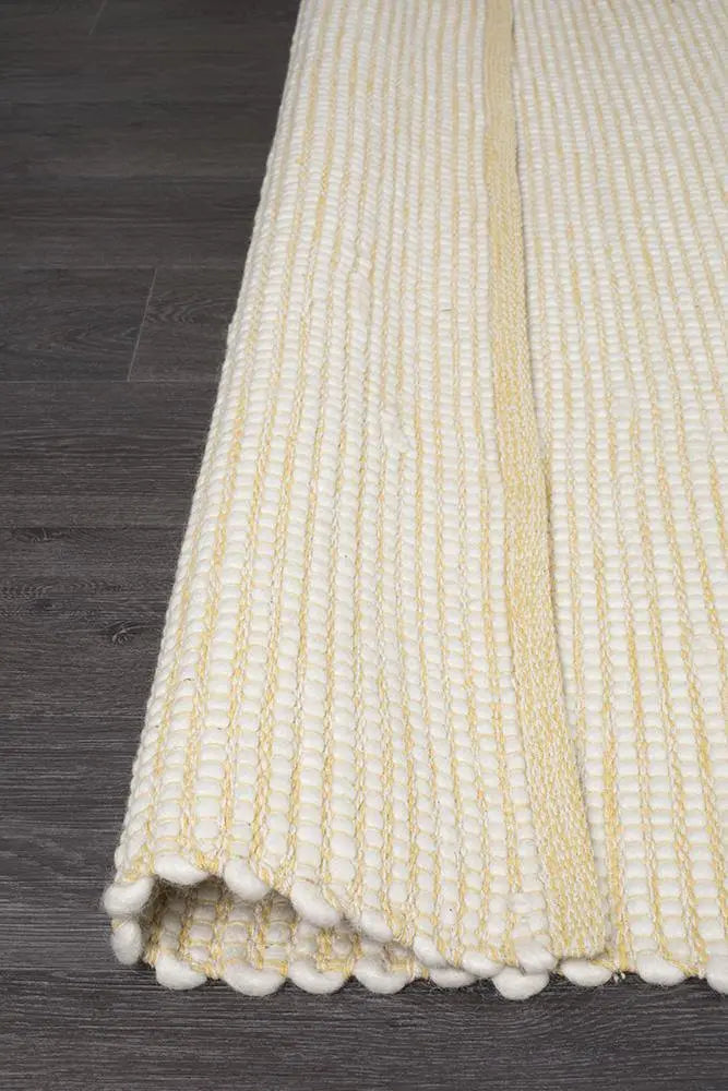 Lapa Yellow Wool Rug Unitex