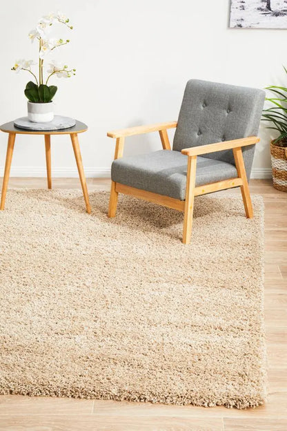Lara Linen shaggy Rug Unitex