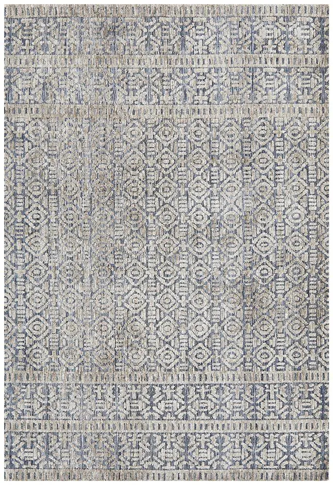 Levanta Miriam Navy Grey Rug Rug Culture