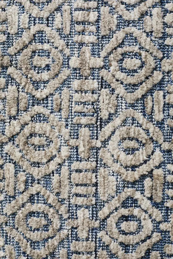 Levanta Miriam Navy Grey Rug Rug Culture