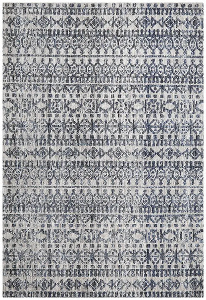 Levanta Tara Navy Grey Rug Rug Culture