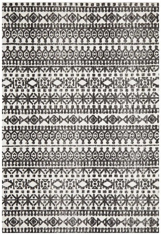 Levanta Yasmin Ivory Black Rug Rug Culture