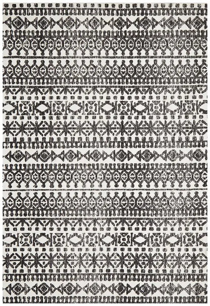 Levanta Yasmin Ivory Black Rug Rug Culture