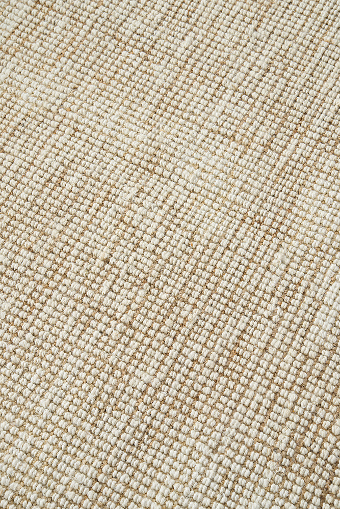 Mantra Marlo White Jute Rug RUG CULTURE