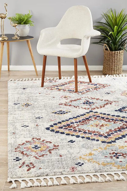 Melisa 222 Silver Fringe Rug Unitex