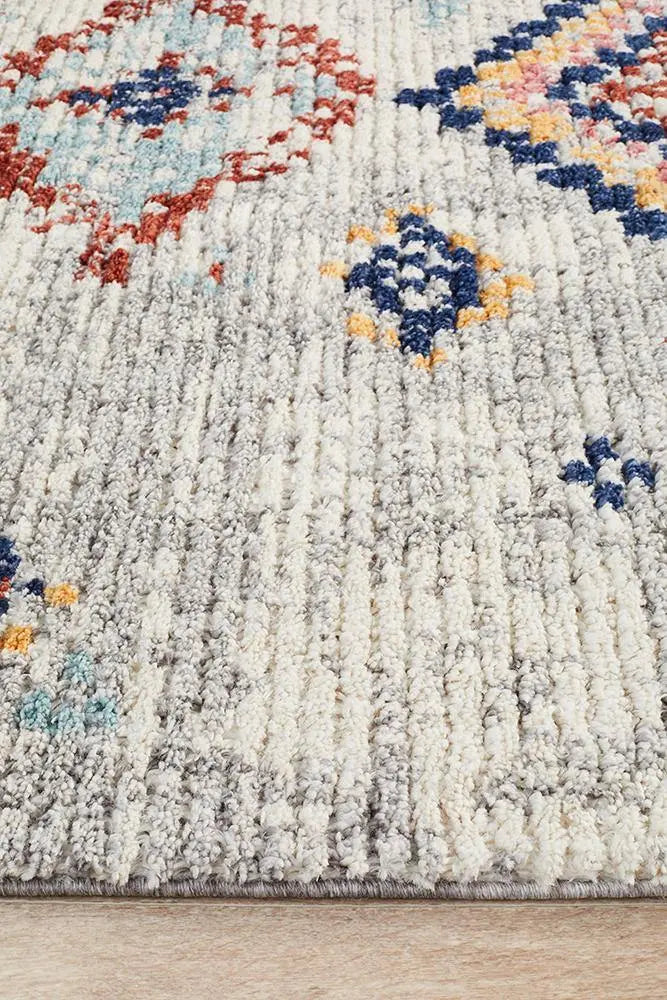 Melisa 222 Silver Fringe Rug Unitex