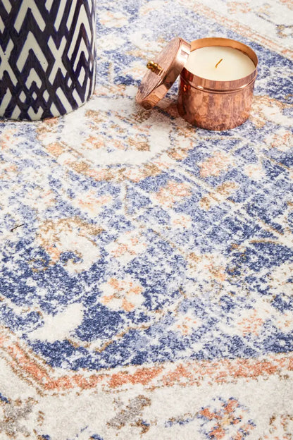 Milan Lorissa Blue Rug RUG CULTURE