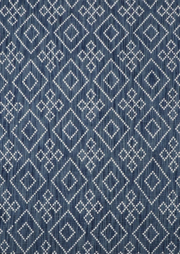 Mozaik Blue Wool Rug The Rug Co