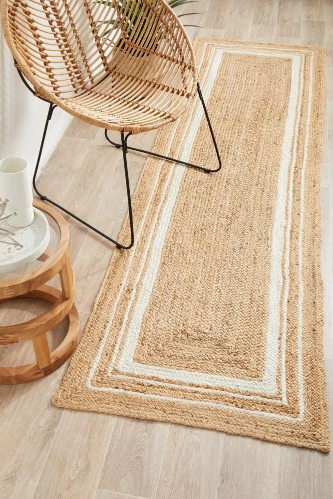 NASA 111 Natural Runner Jute Rug RUG CULTURE