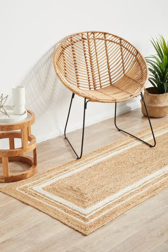 NASA 111 Natural Runner Jute Rug RUG CULTURE