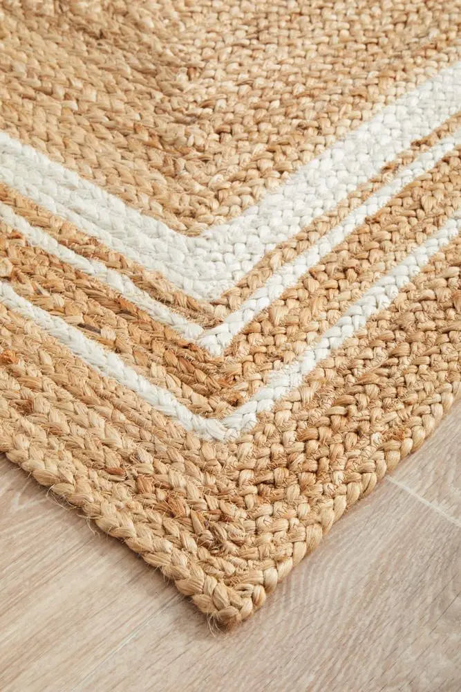 NASA 111 Natural Runner Jute Rug RUG CULTURE