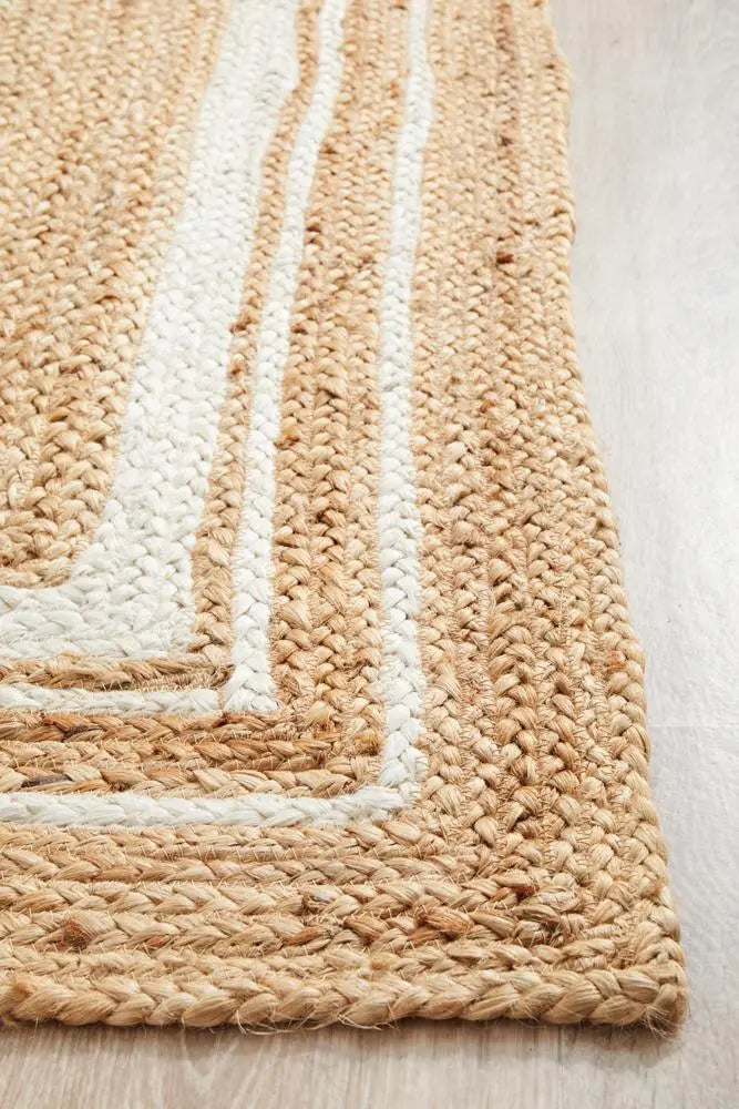 NASA 111 Natural Runner Jute Rug RUG CULTURE