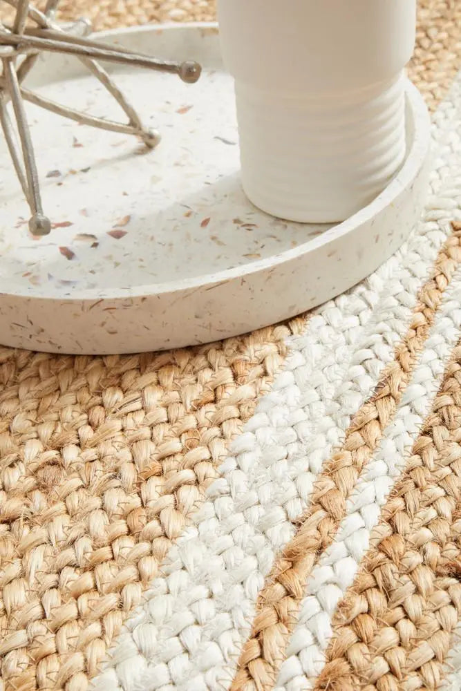 NASA 111 Natural Runner Jute Rug RUG CULTURE