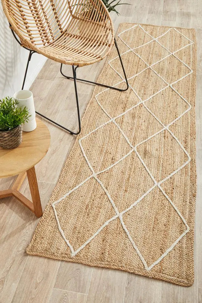 Buy Best Quality NASA 222 Natural Runner Jute Rug Rugs at Star Rugs