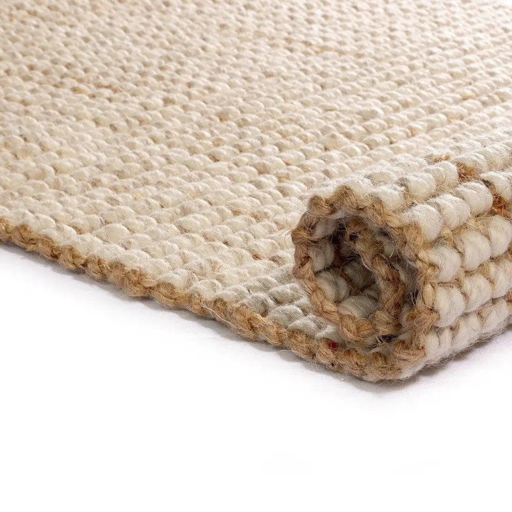Orion  Natural Wool and Jute Rug italtex