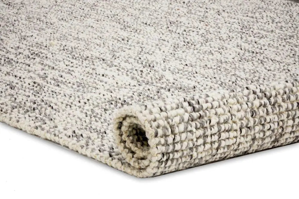 Orion Silver Natural Wool and Jute Rug italtex