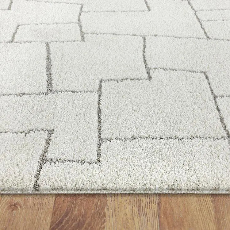 Orlando 338 cream  soft Shaggy Rug Saray Rugs