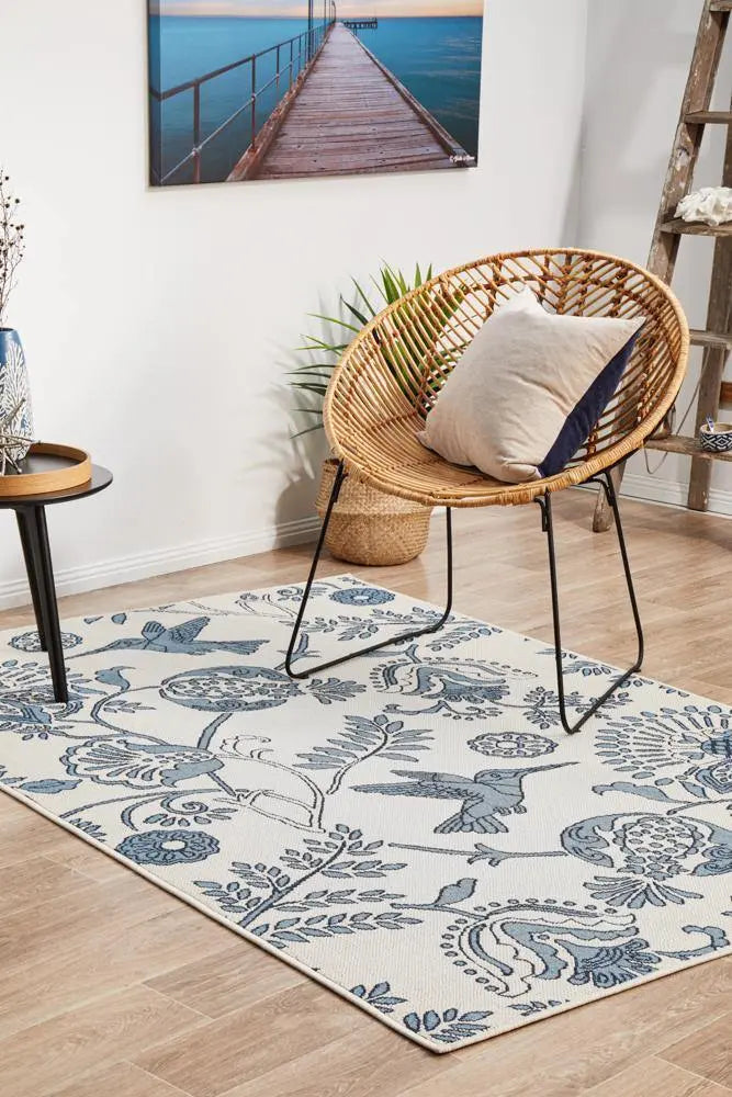 Outdoor Bird sea White Rug RUG CULTURE