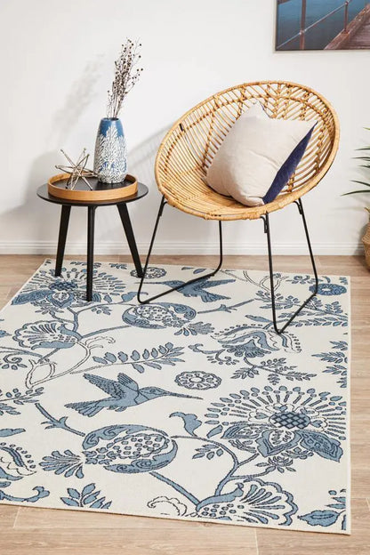 Outdoor Bird sea White Rug RUG CULTURE