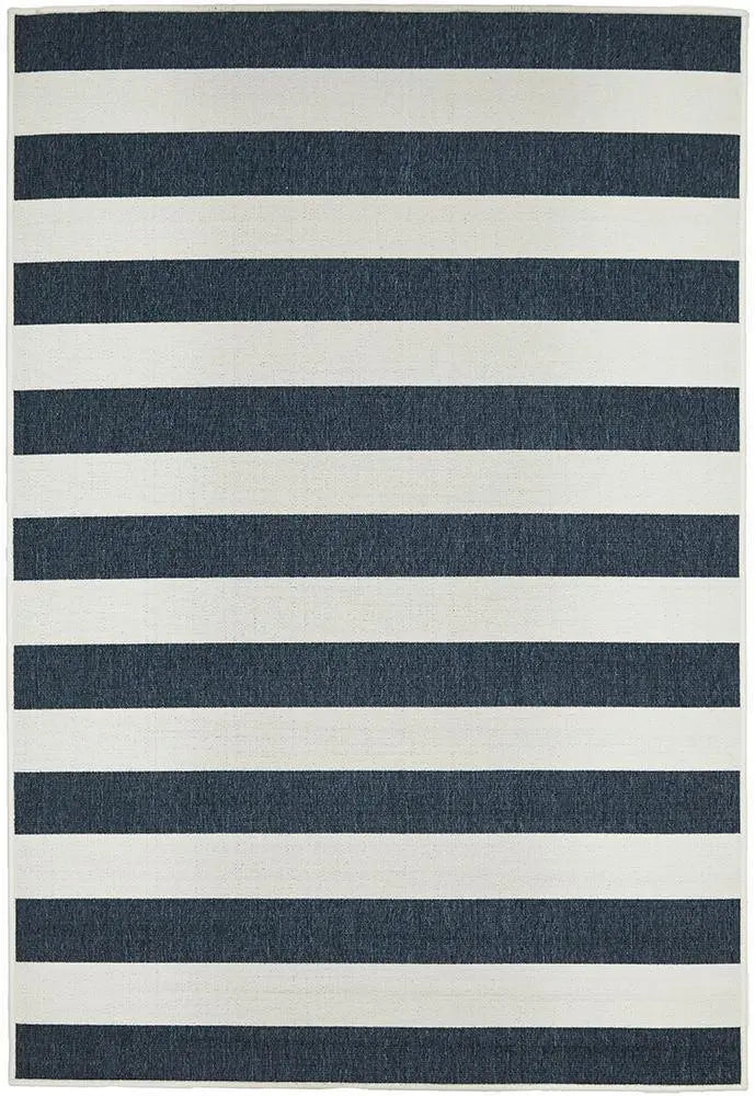 Outdoor Sea Navy White Rug RUG CULTURE