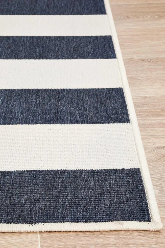 Outdoor Sea Navy White Rug RUG CULTURE