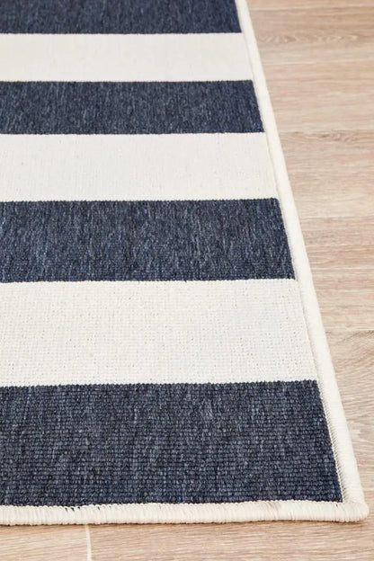 Outdoor Sea Navy White Rug RUG CULTURE