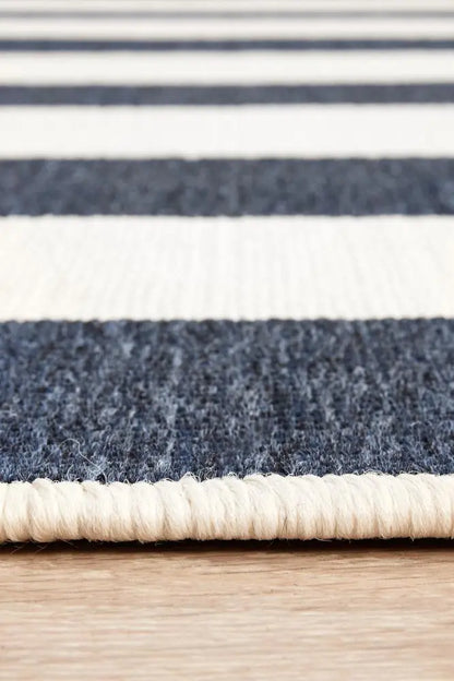 Outdoor Sea Navy White Rug RUG CULTURE