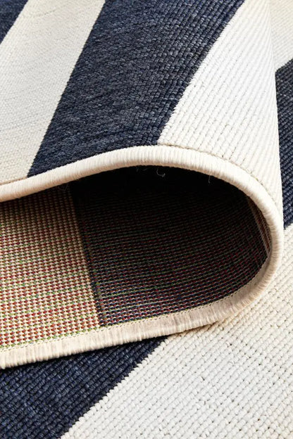 Outdoor Sea Navy White Rug RUG CULTURE