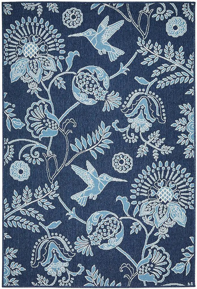 Outdoor Sea picture Navy Rug RUG CULTURE