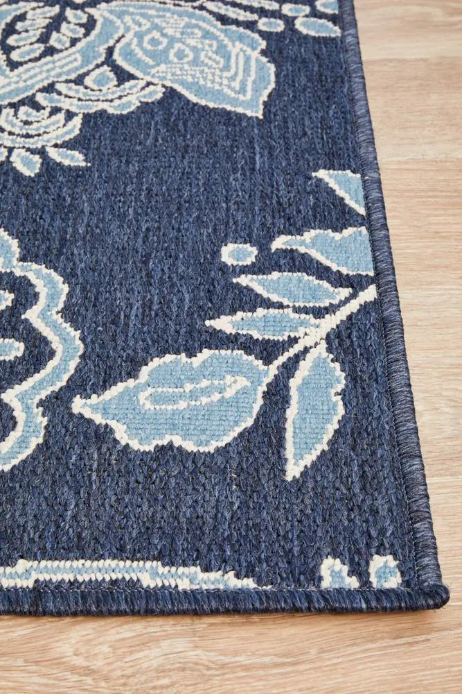 Outdoor Sea picture Navy Rug RUG CULTURE