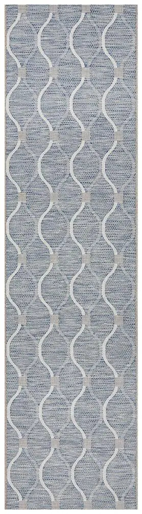 Outdoor Terrace  Blue Rug Rug Culture