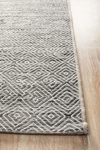 Outdoor Terrace  Grey Runner Rug Rug Culture