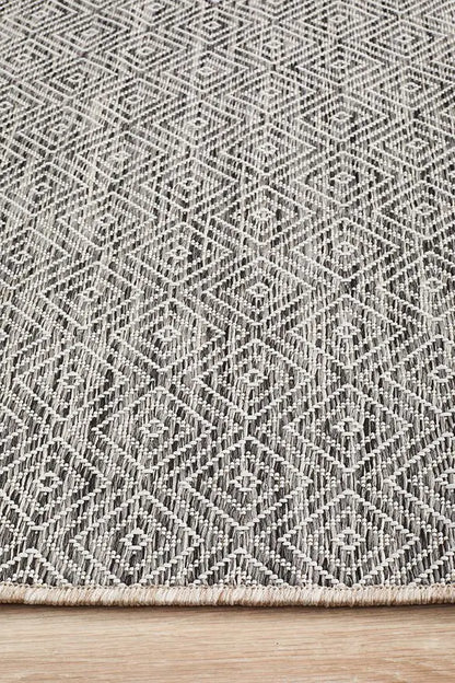 Outdoor Terrace  Grey Runner Rug Rug Culture