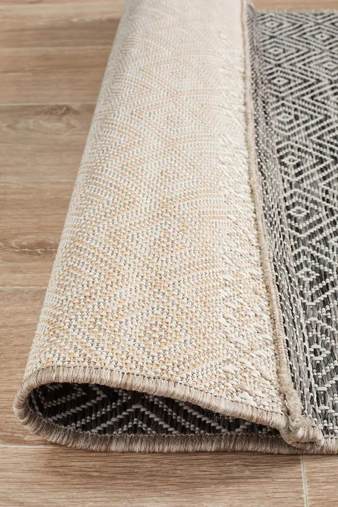 Outdoor Terrace  Grey Runner Rug Rug Culture