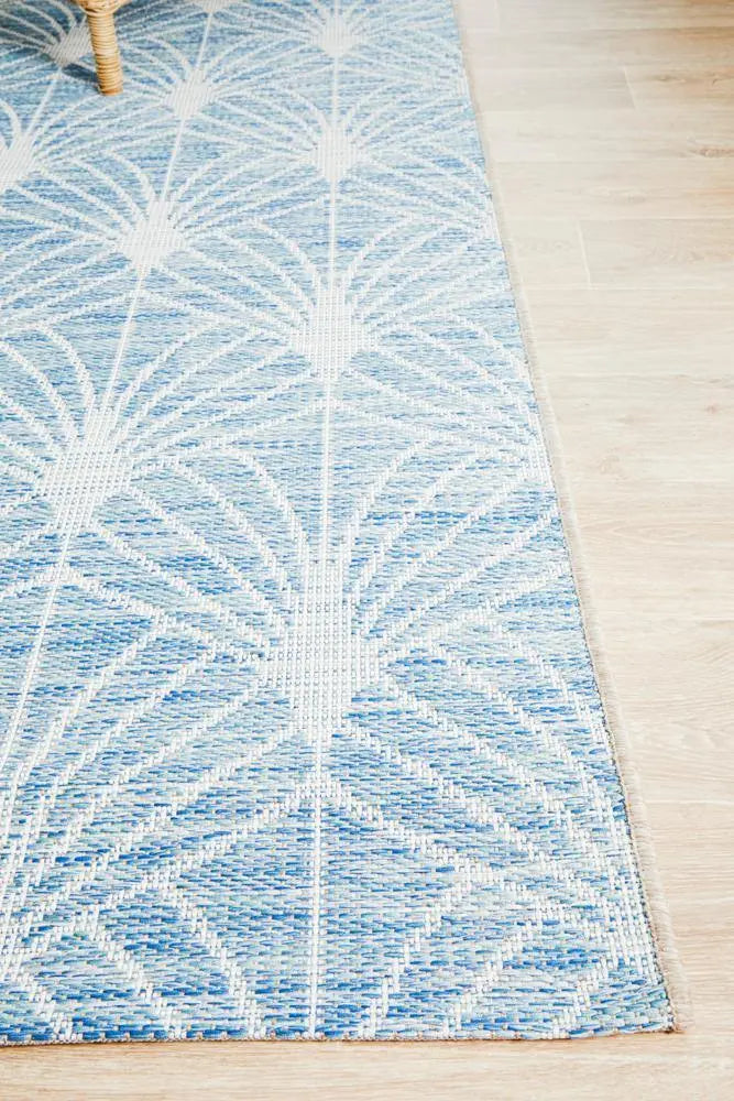 Outdoor Terrace  Sky Blue Rug Rug Culture