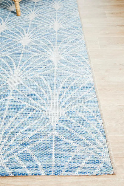 Outdoor Terrace  Sky Blue Rug Rug Culture