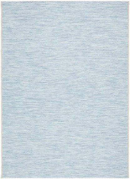 Outdoor Terrace  Square Blue Rug Rug Culture