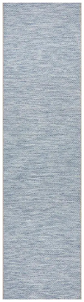 Outdoor Terrace  Square Blue Rug Rug Culture