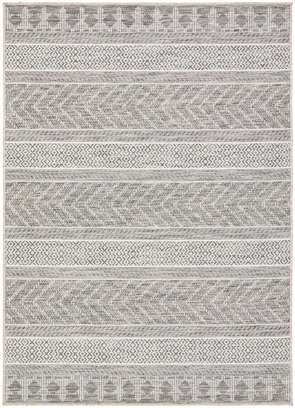 Outdoor Terrace  arrow Grey Rug Rug Culture