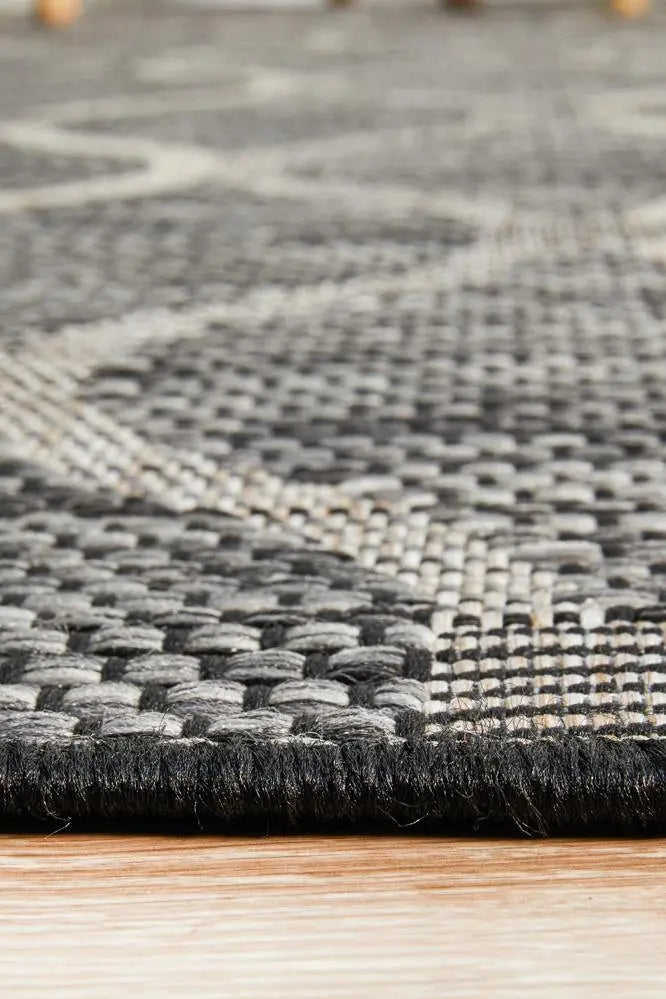 Outdoor Terrace Black Rugs, Modern Rugs, Terrace rugs, Heavy traffic areas Rugs Rug Culture