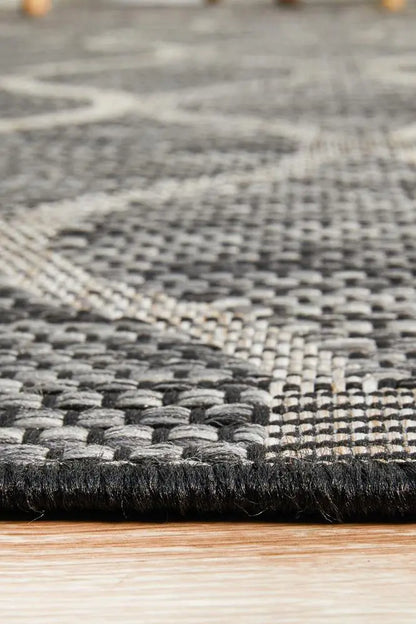 Outdoor Terrace Black Rugs, Modern Rugs, Terrace rugs, Heavy traffic areas Rugs Rug Culture