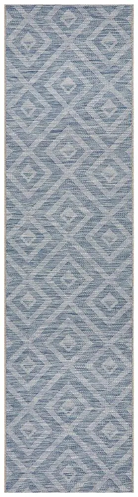 Outdoor Terrace Blue Runner Rug Rug Culture