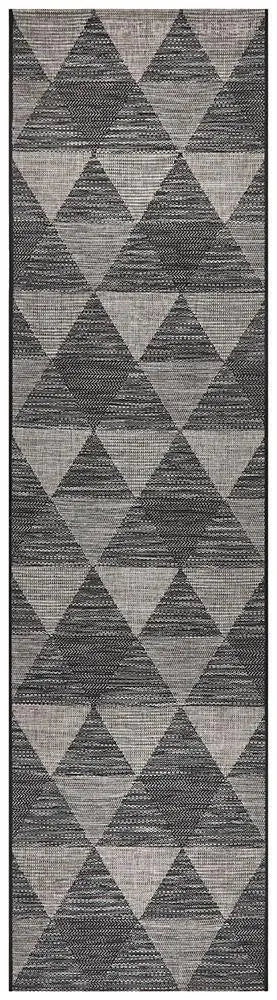 Outdoor Terrace White  Black Rug Rug Culture
