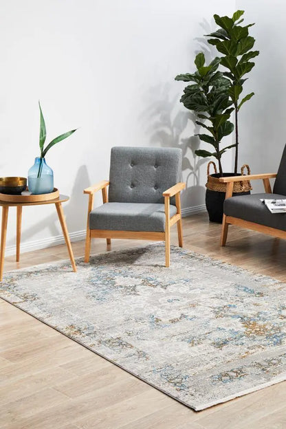 Relax Bamboo & Silk 104 Blue Rug Unitex
