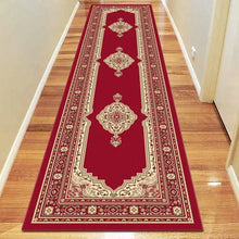 Ruby flame Red Hallway Runner Saray Rugs