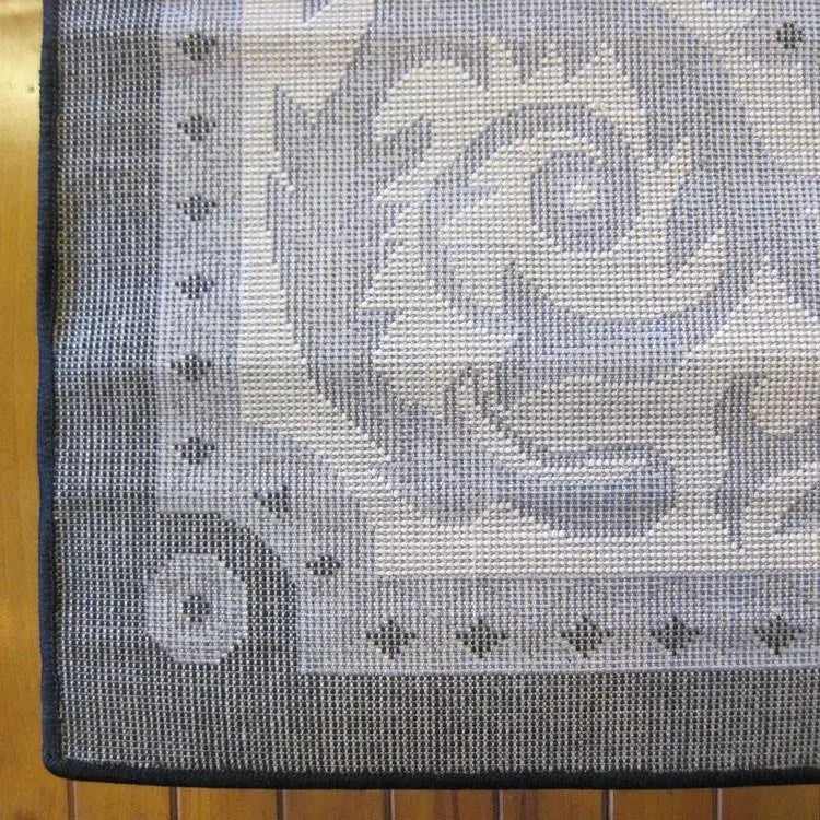 Ruby floor 1920 Black Hallway Runner Saray Rugs